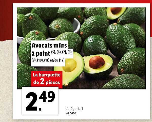 avocats mûres à point