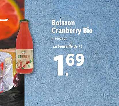 Boisson Cranberry Bio