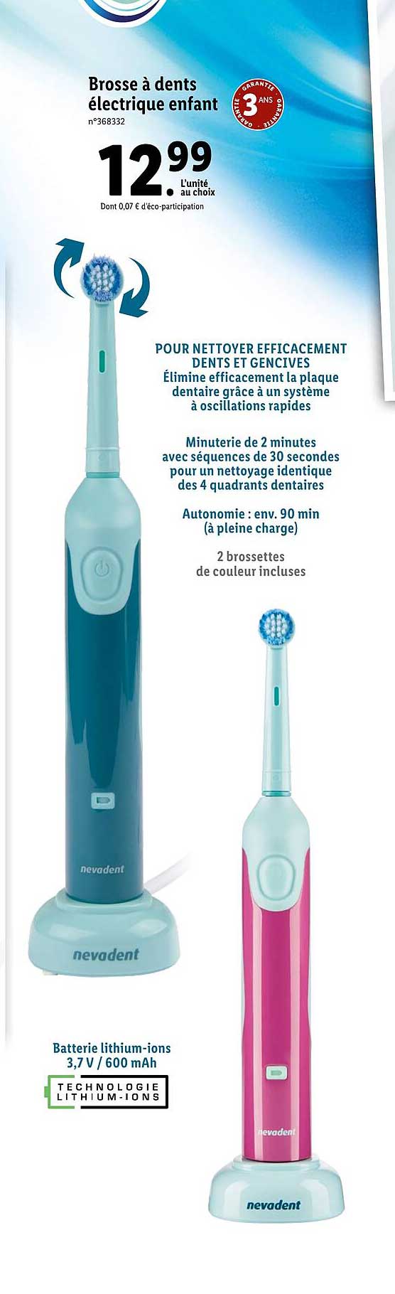 Brosse à Dents électrique Enfant