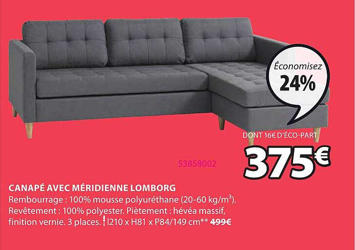 Canapé Avec Méridienne Lomborg