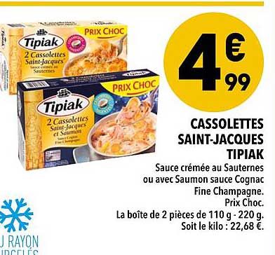 cassolettes saint-jacques tipiak