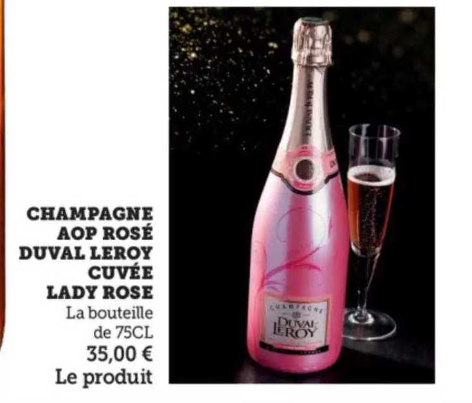 champagne aop rosé duval leroy cuvée lady rose