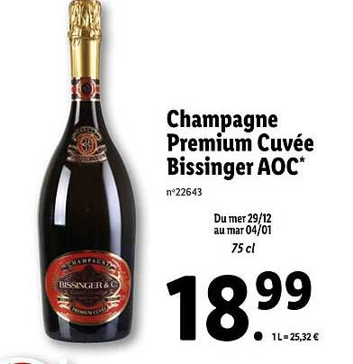 Champagne Premium Cuvée Bissinger Aoc
