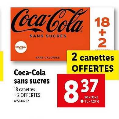 coca-cola sans sucres