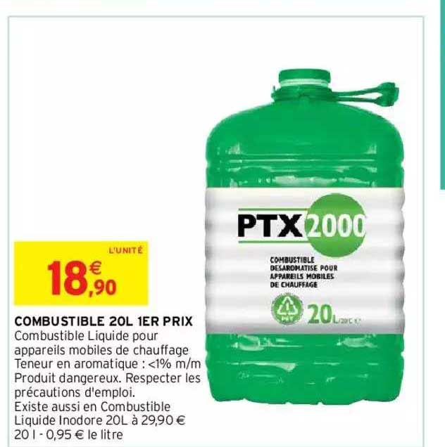 Combustible 20l 1er Prix