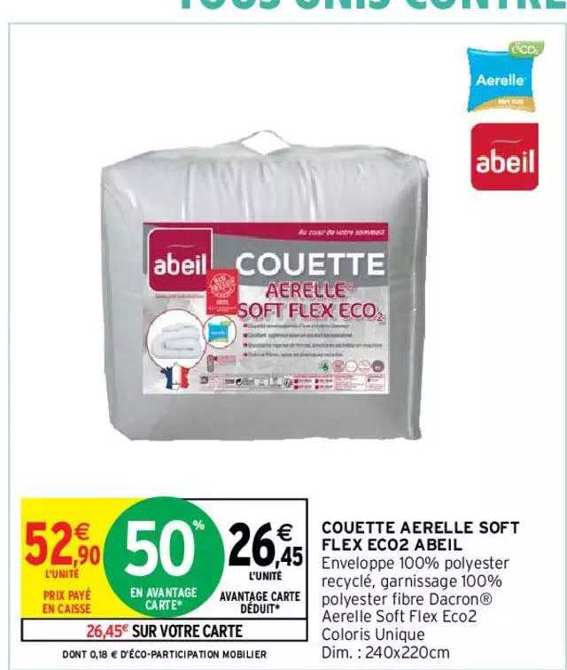 couette aérelle soft flex eco2 abeil
