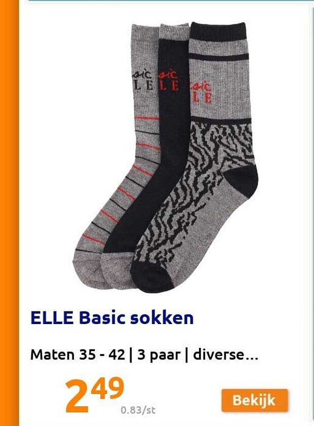 elle basic sokken