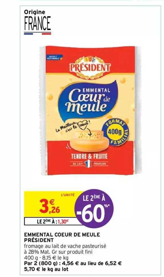Emmental Cœur De Meule Président