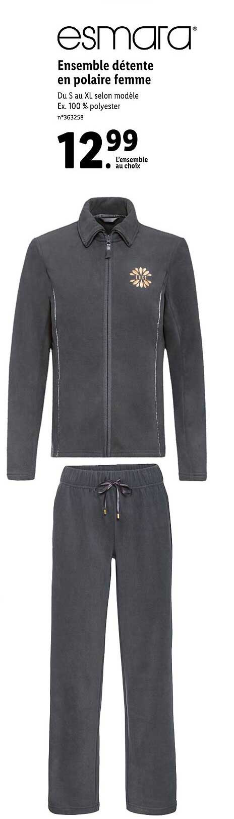 ensemble détente en plaire femme esmara