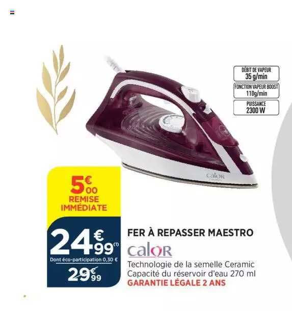 fer à repasser maestro calor
