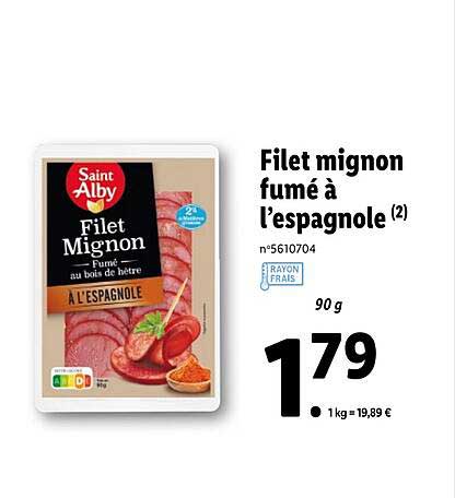 filet mignon fumé à l'espagnole saint alby