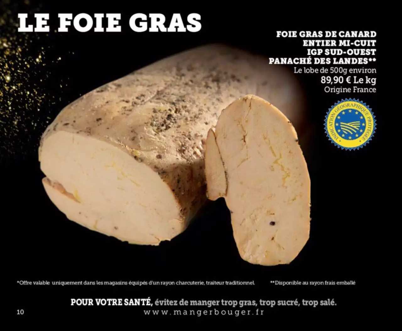 foie gras de canard entier mi-cuit igp sud-ouest panaché des landes