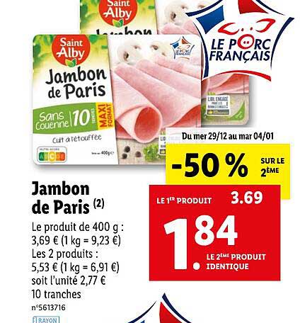 jambon de paris saint alby