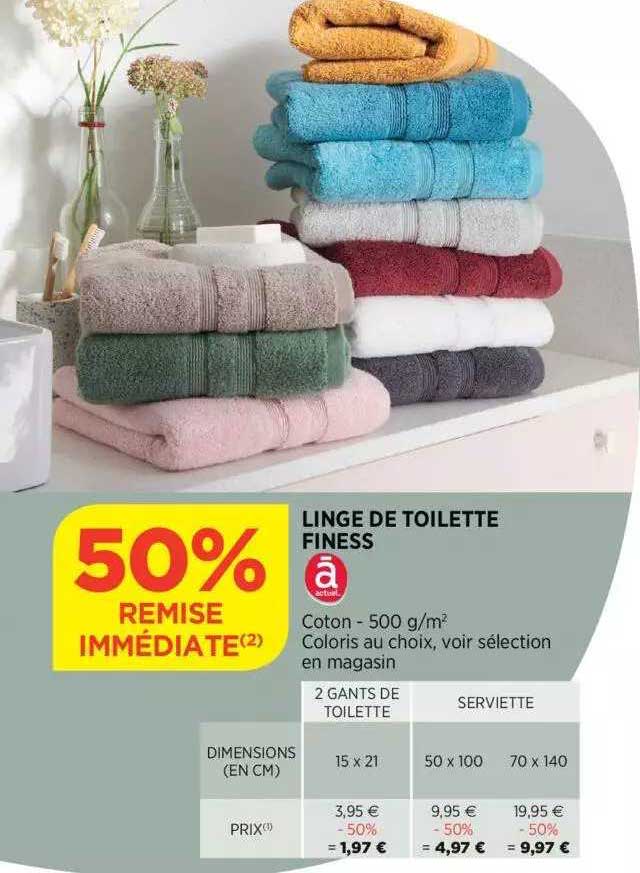 linge de toilette finess