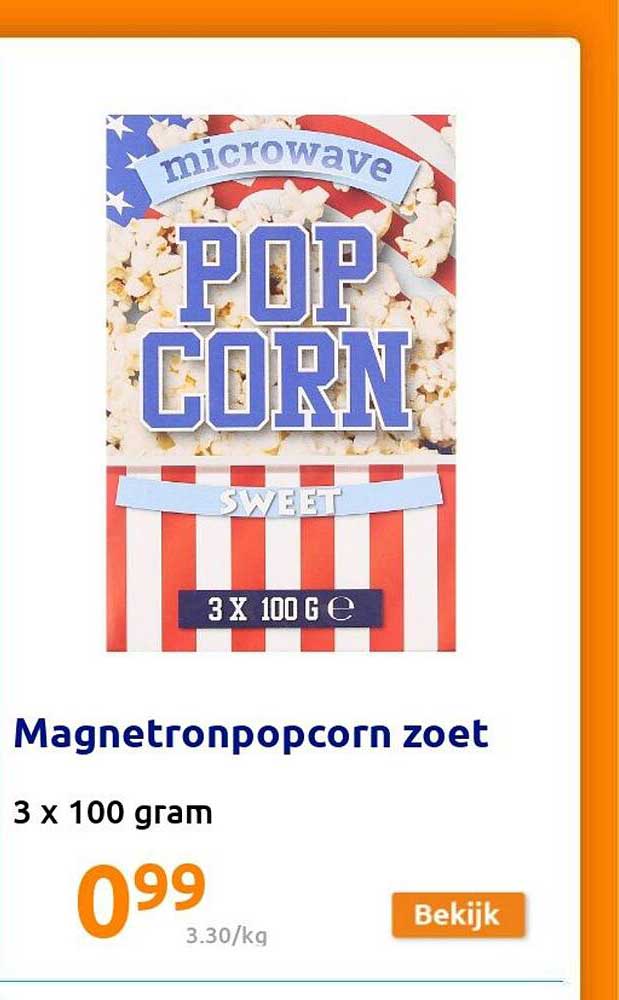 magnetronpopcorn zoet