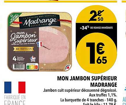 mon jambon supérieur madrange