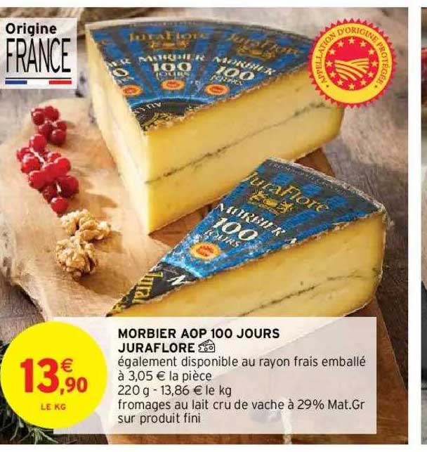 morbier aop 100 jours juraflore