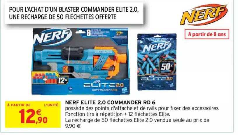 nerf élite 2.0 commander rd 6