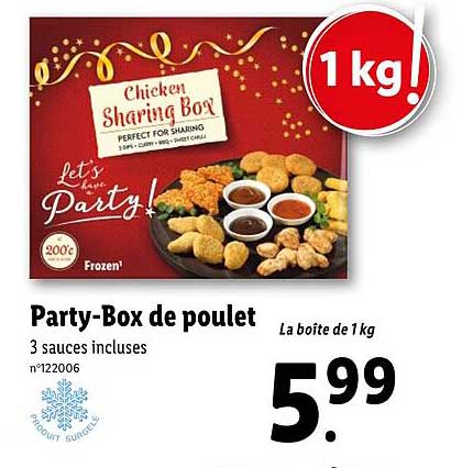 party-box de poulet