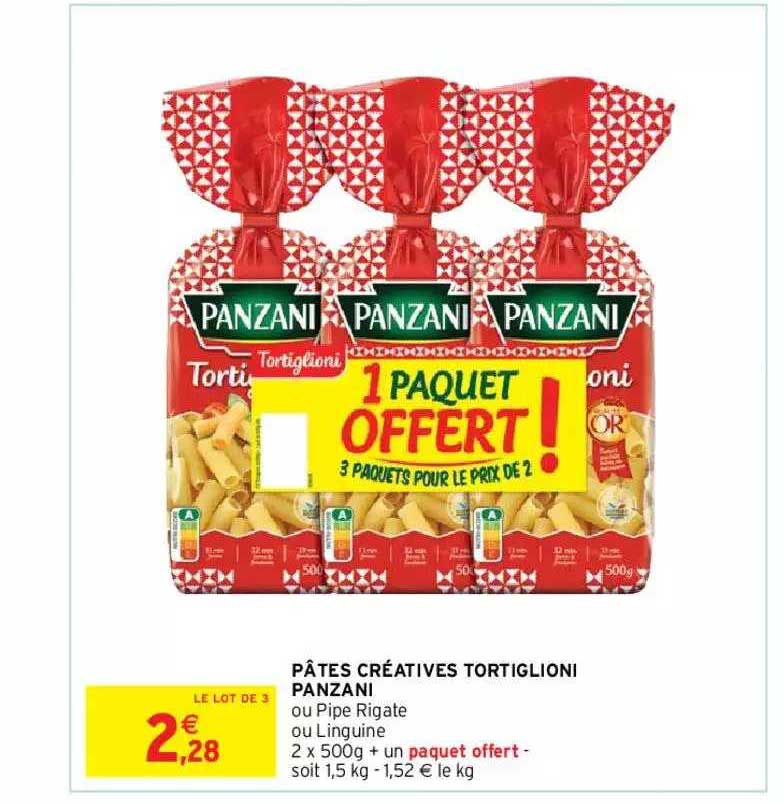 Pâtes Créatives Tortiglioni Panzani