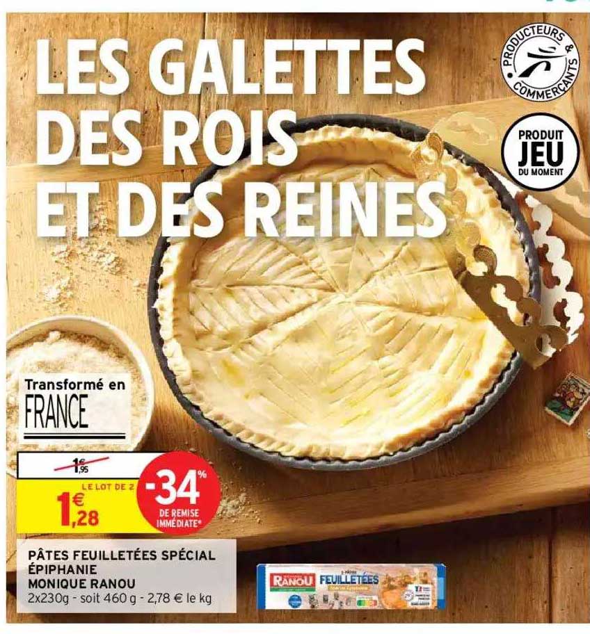 pâtes feuilletées spécial épiphanie monique ranou