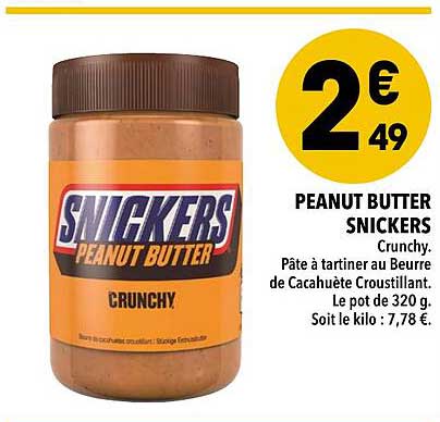 peanut butter snickers