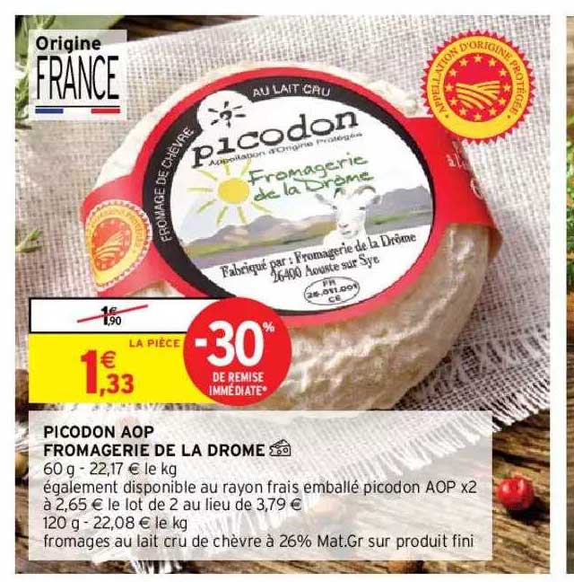 picodon aop fromagerie de la drome
