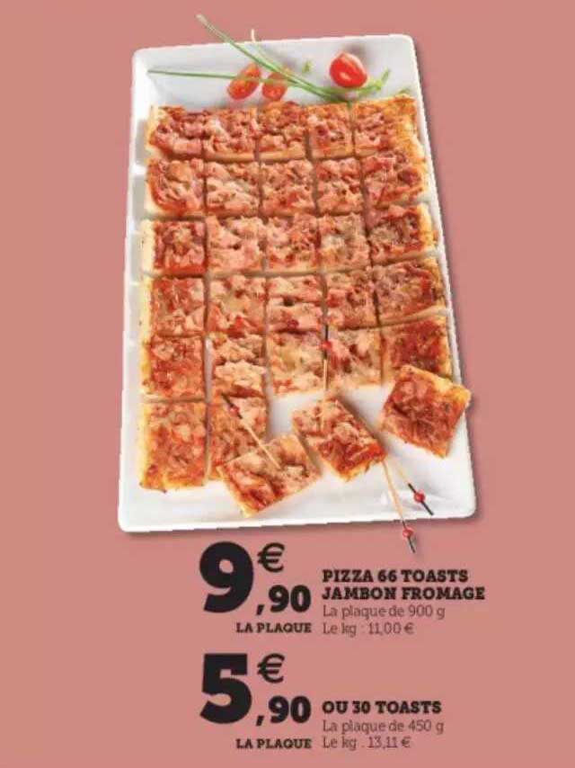 Pizza 66 Toasts Jambon Fromage Ou 30 Toasts