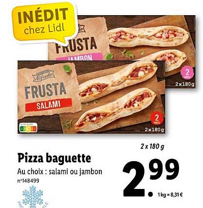 Pizza Baguette Alfredo