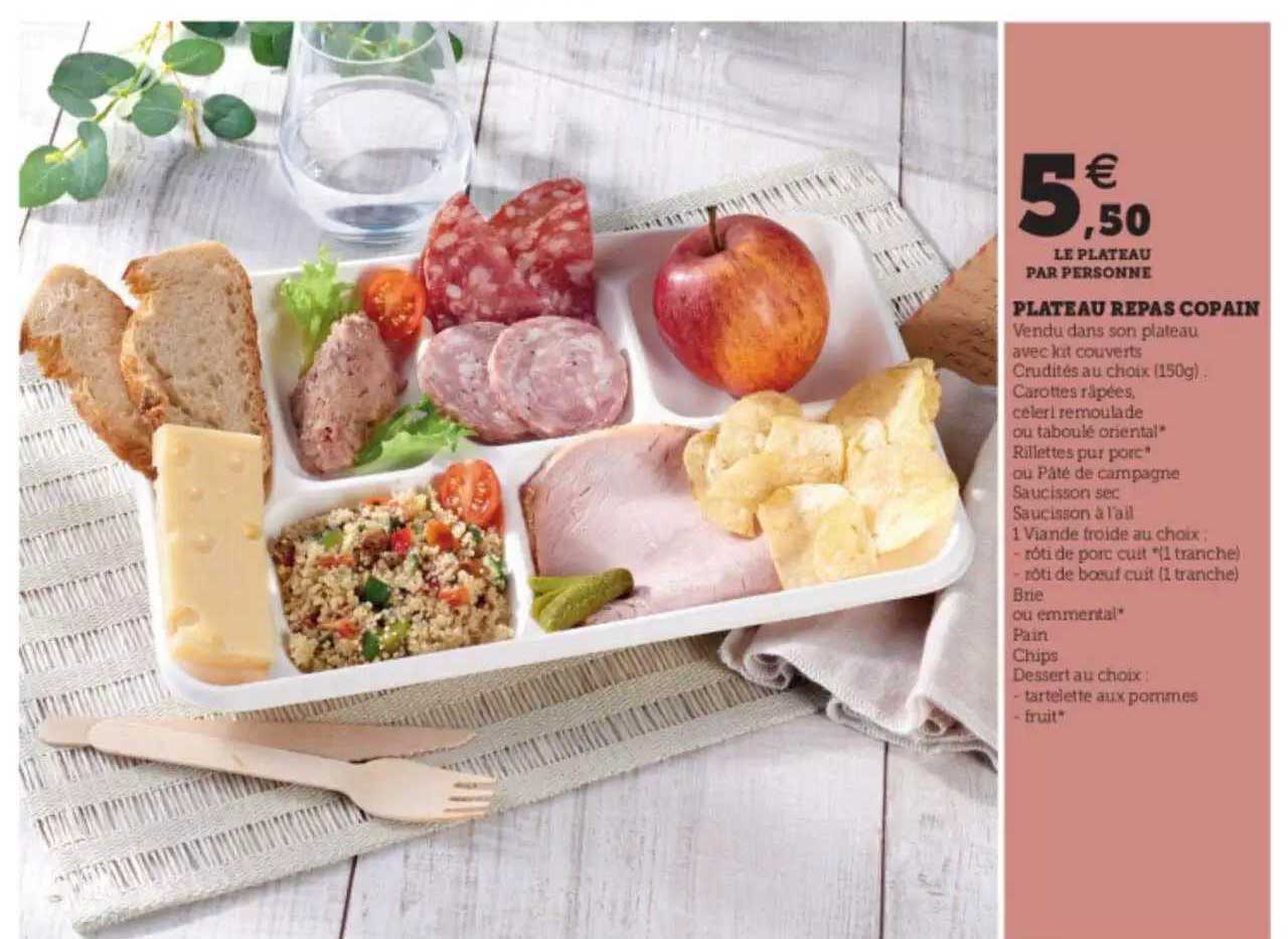 plateau repas copain