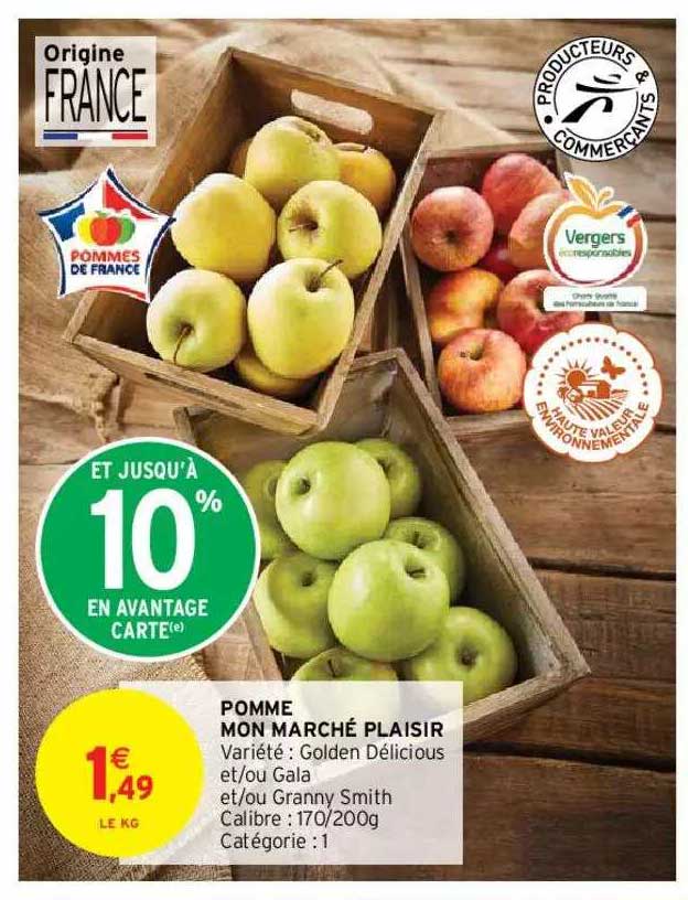 pomme mon marché plaisir