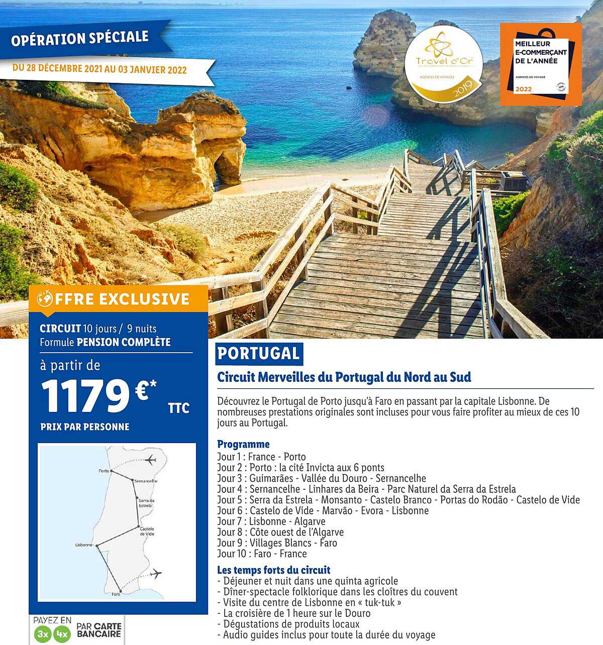 portugal : circuit merveilles du portugal dou nord sud