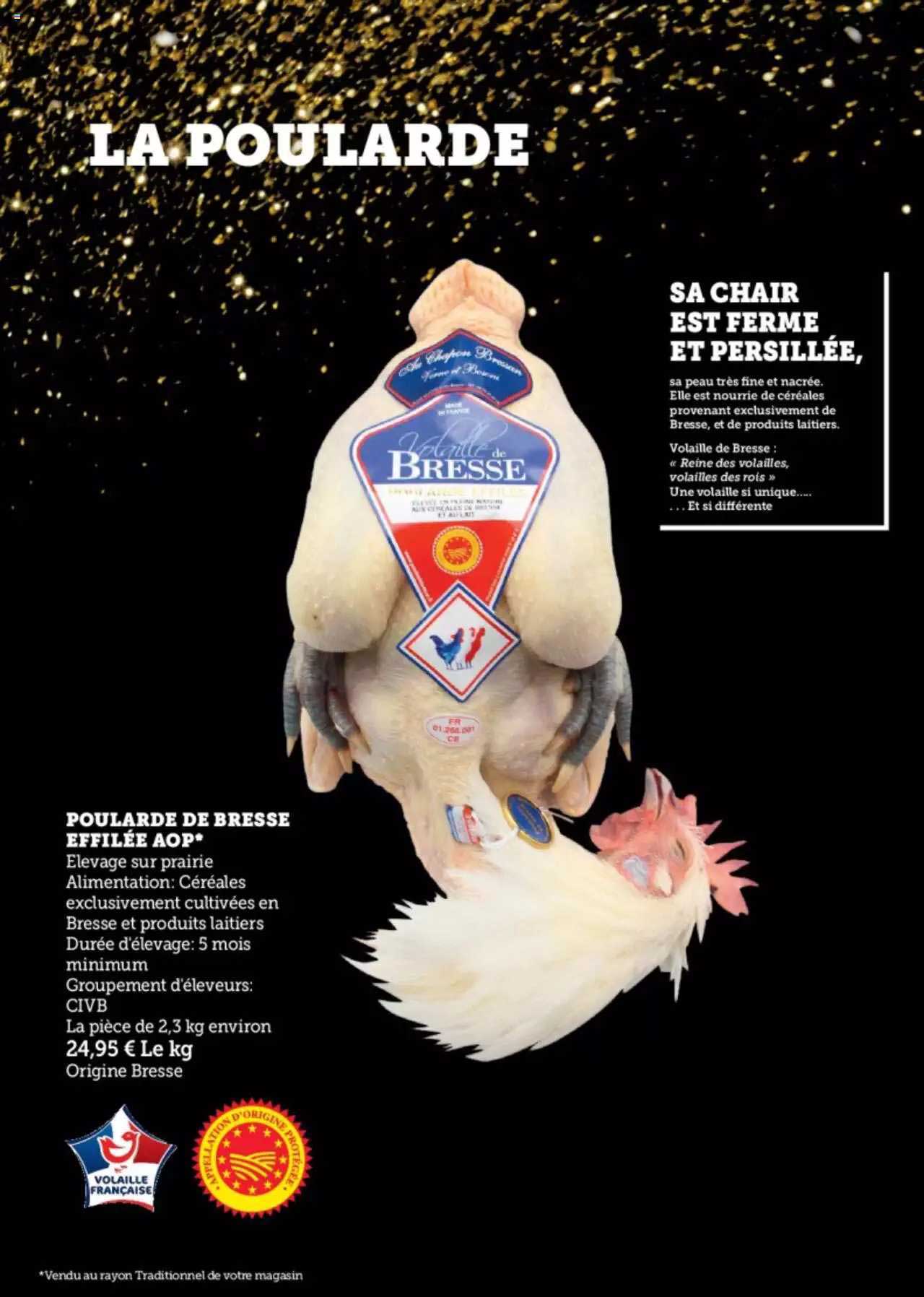 poularde de bresse effilée aop