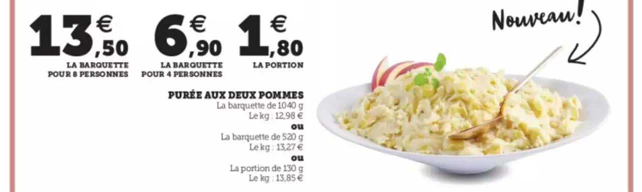 purée aux deux pommes