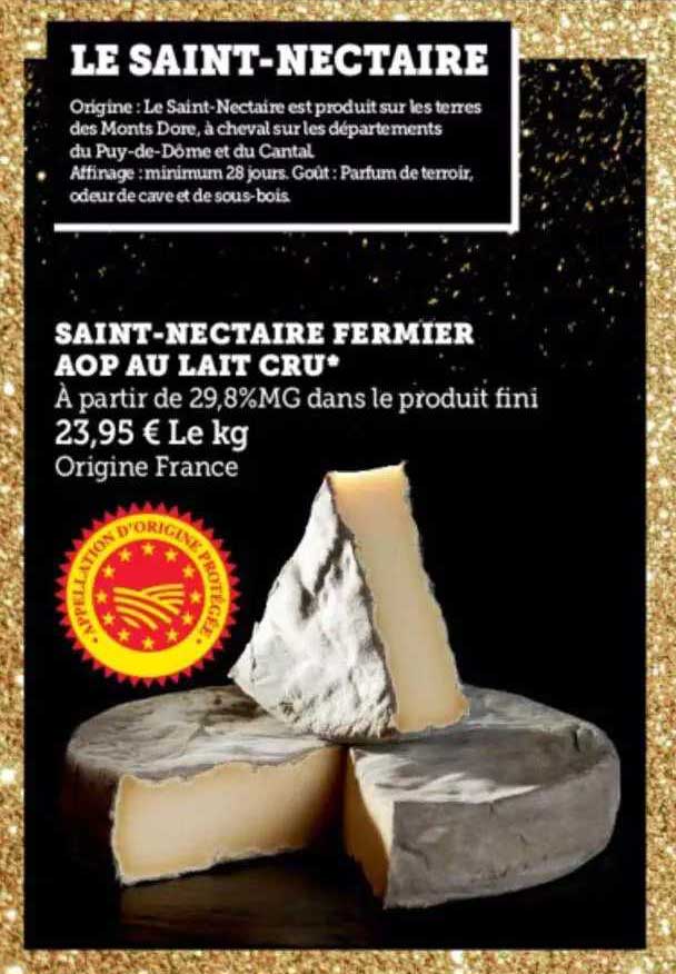 saint-nectaire fermier aop au lait cru