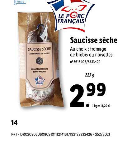 Saucisse Sèche