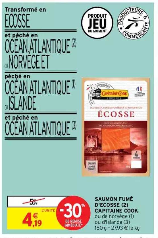 saumon fumé d'écosse 'capitaine cook