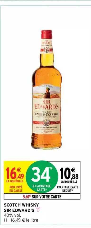 scotch whisky sir edward's