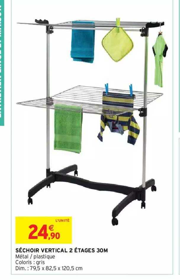 séchoir vertical 2 étages 30m