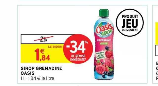 Sirop Grenadine Oasis