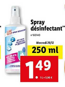 Spray Désinfectant W5