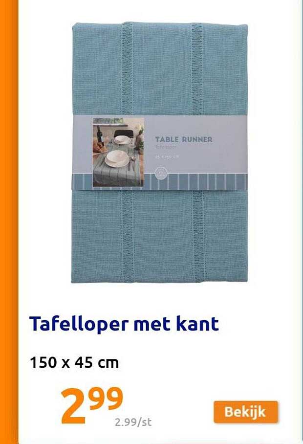 tafelloper met kant