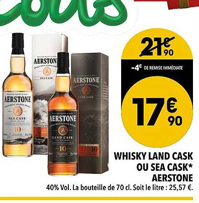 whisky land cask ou sea cask aerstone