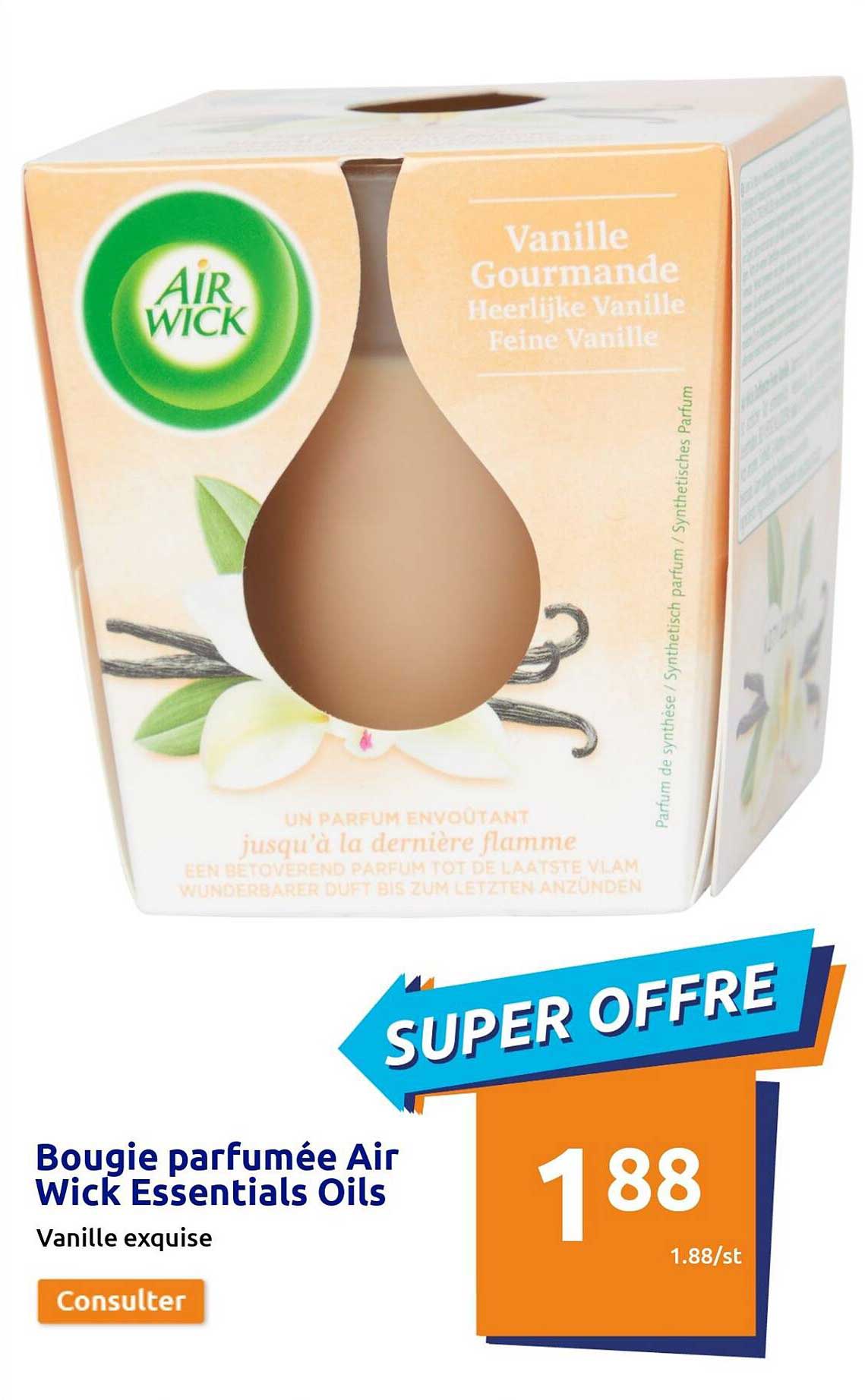 Bougie Parfumée Air Wick Essentials Oils