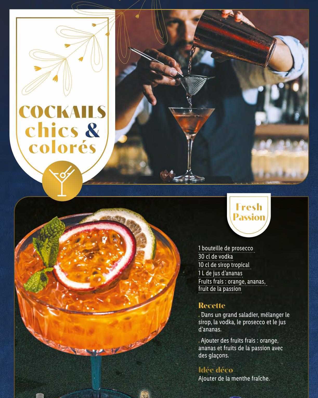 cocktails chics & colorés