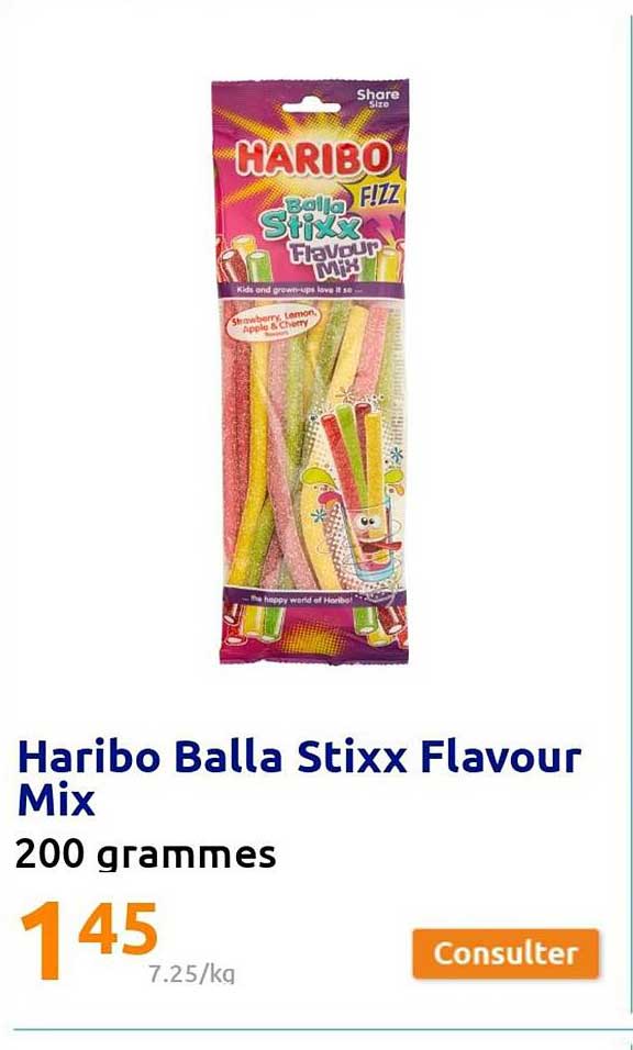 haribo balla stixx flavour mix