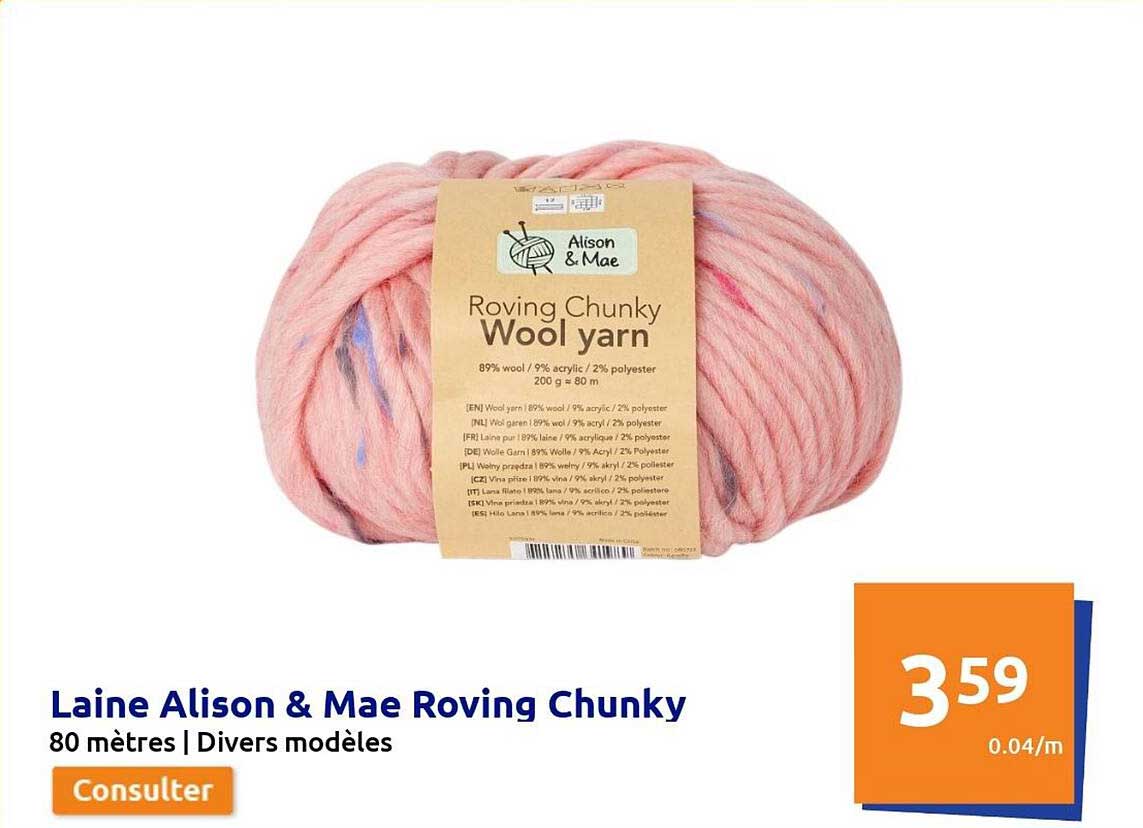 laine alison & mae roving chunky