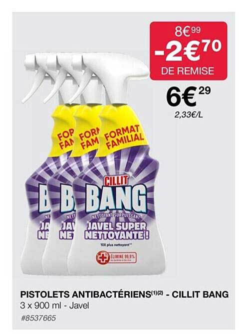 pistolets antibactériens - cillit bang