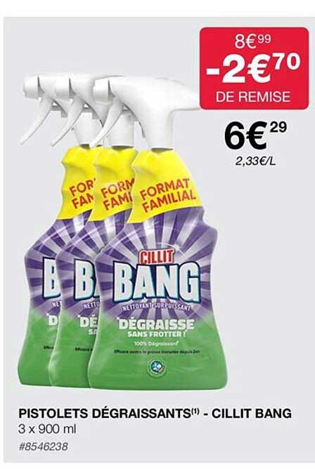 pistolets dégraissants - cillit bang