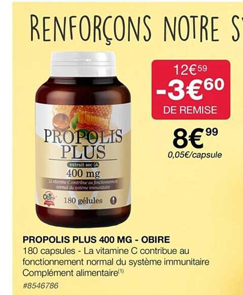 Propolis Plus 400 Mg - Obire